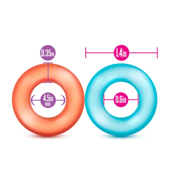 Blush Novelties- Play With Me - Cock Rings - Pack Of 6