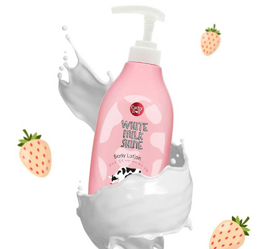 CATHY DOLL SERIES WHITE MILK SHINE BODY LOTION