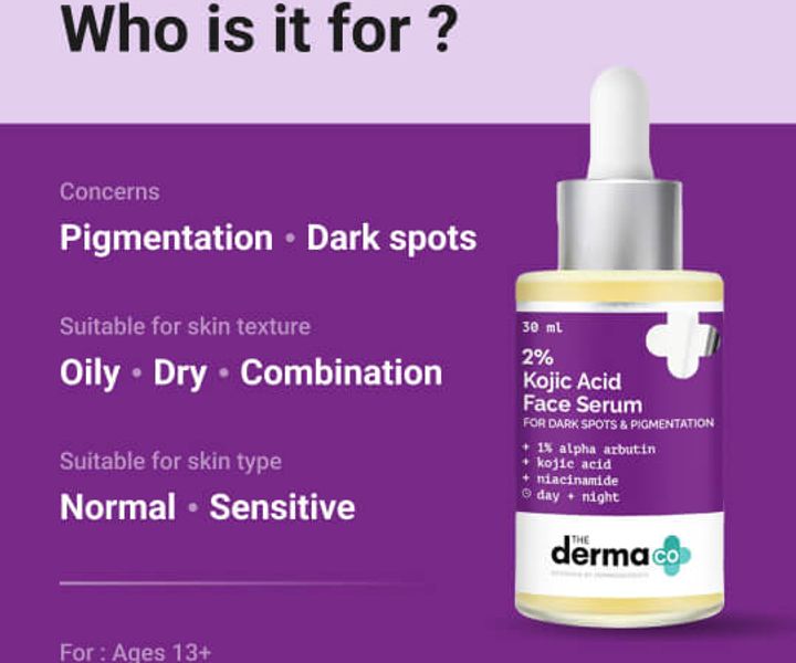 2% Kojic Acid Face Serum with 1% Alpha Arbutin & Niacinamide - 30 ml