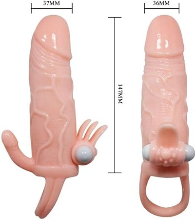 Baile Braveman Sleeve - Vibrating Reusable Condom for Couple