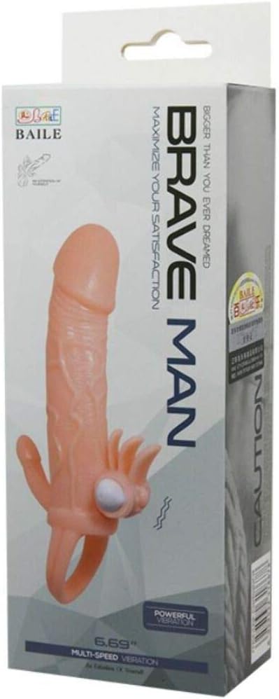 Baile Braveman Sleeve - Vibrating Reusable Condom for Couple