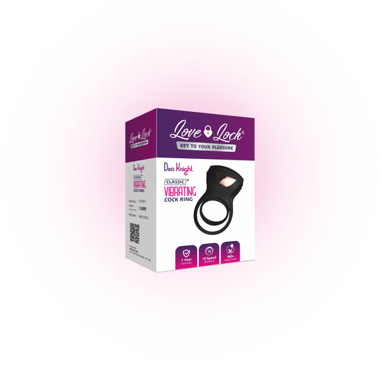 LOVE LOCK DUO KNIGHT CLASSIC PLUS VIBRATING COCK RING