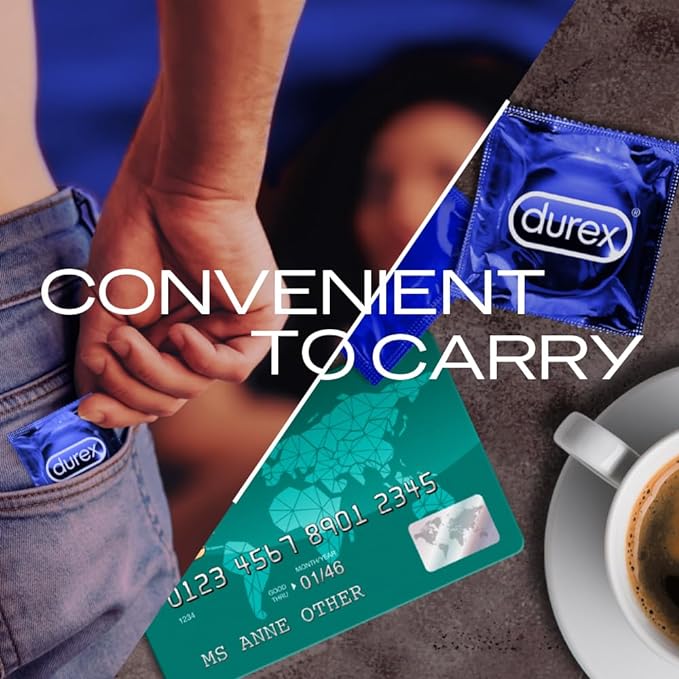 Durex Intense Condoms for her - 10 Count | Dotted and Ribbed condom with Desirex gel