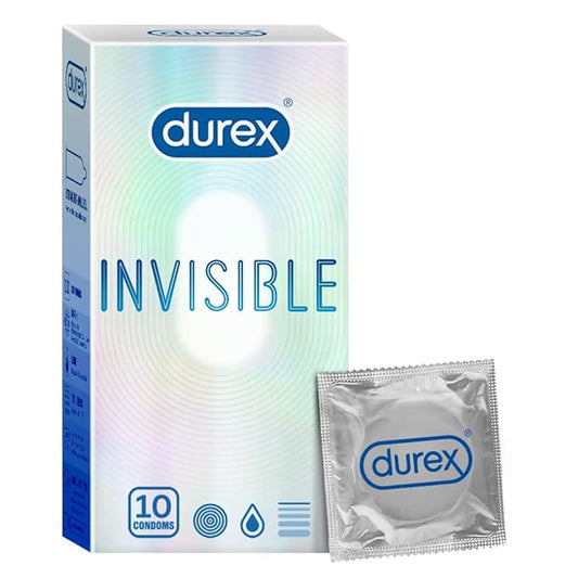 Durex Invisible Condoms | Ultra Thin Condom - Unit 10 (Pack of 1)