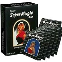 SUPER MAGIC MEN WET TISSUE FOR PLEASURE EXTENDER PACK OF 12 PCS