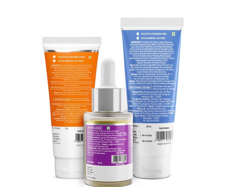 Pigmentation & Dark Spot Corrector Kit (1% Kojic Acid Face Wash + 2% Kojic Acid Face Serum + Ultra Matte Sunscreen Gel)